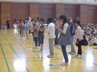 写真:1年生を迎える会2