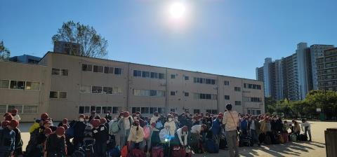 写真:始まりました