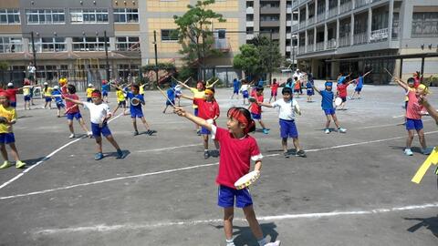 写真:運動会のリハーサル(3年生)1