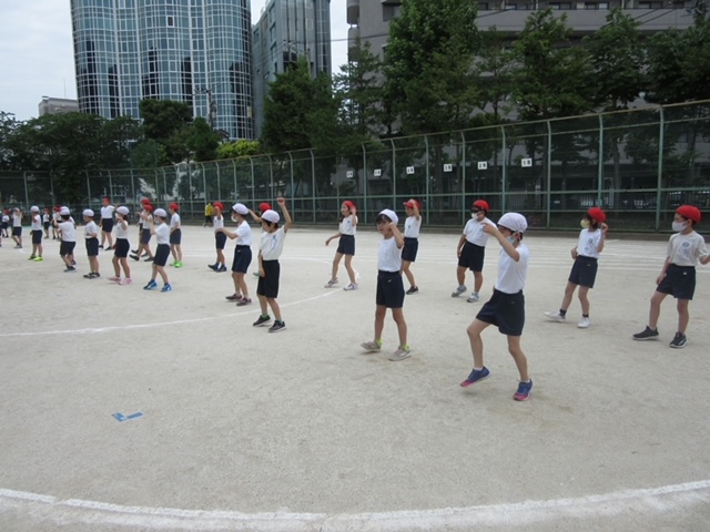 写真:3・4年生体育(運動会練習)2