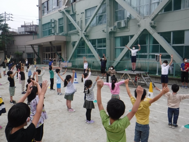 写真:体育朝会1