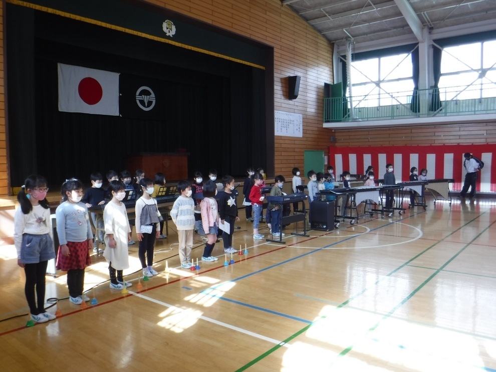 写真:入学式の練習1