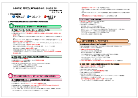 学校経営方針