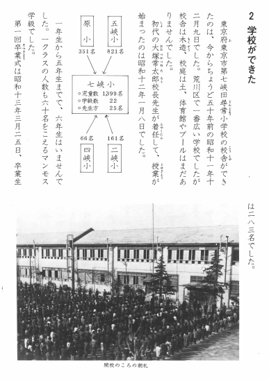 写真:開校50周年記念誌