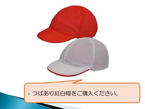 写真:学用品　紅白帽