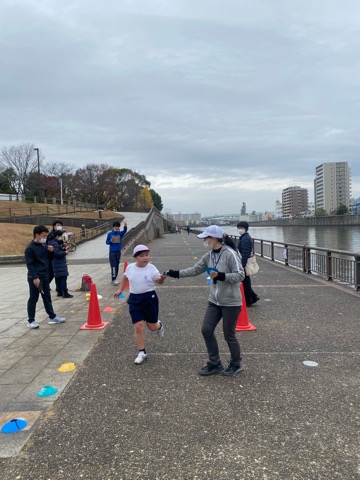 写真:マラソン大会現地練習2