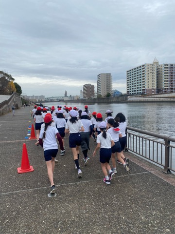 写真:マラソン大会現地練習3