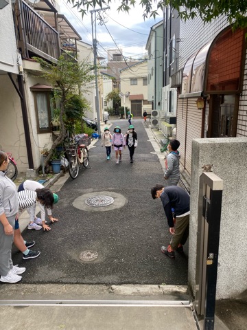 写真:3年生　あいさつ運動4