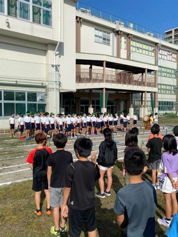 写真:6年生応援集会1