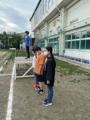 写真:プール開き集会1