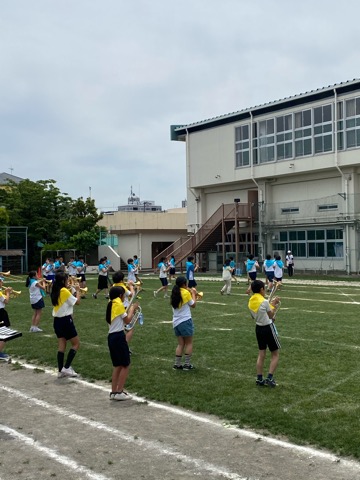 写真:運動会前日2