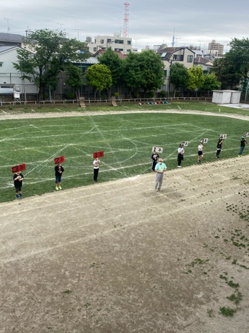 写真:運動会係児童打ち合わせ1