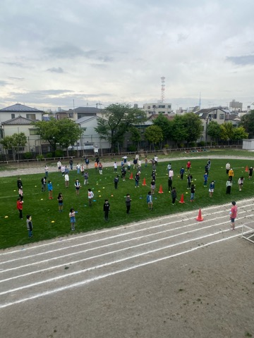 写真:6年生　運動会マーチングに向けて1