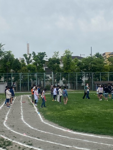 写真:6年生　運動会マーチングに向けて4