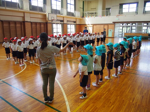 写真:運動の交流1