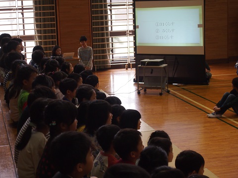 写真:1年生を迎える会2