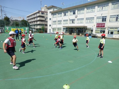 写真:タグラグビー教室3