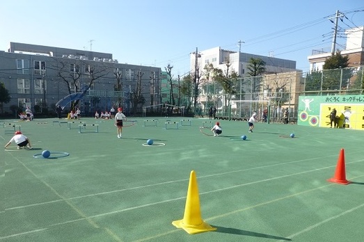 写真:青空授業参観1