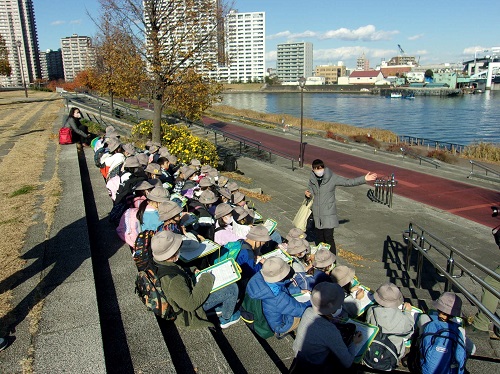 写真:スーパー堤防見学