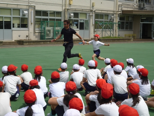 写真:陸上教室の様子2