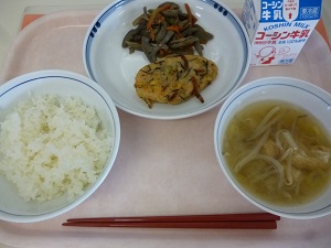 写真:1月20日の給食