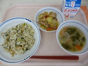 写真:1月25日の給食