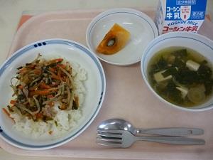 写真:12月20日の給食