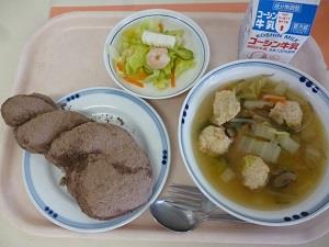 写真:11月25日の給食