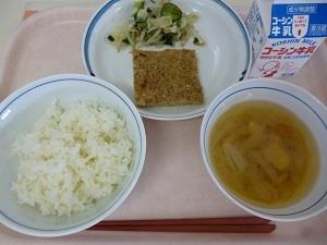 写真:10月4日の給食