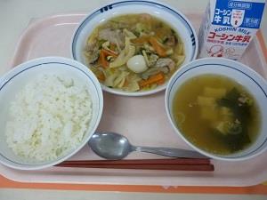 写真:10月19日の給食