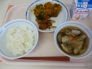 写真:10月28日の給食