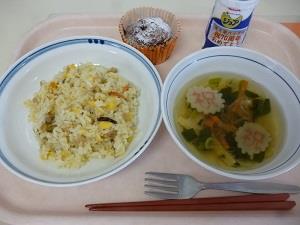 写真:10月29日の給食