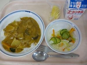 写真:9月3日の給食