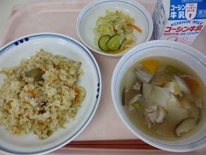 写真:9月13日の給食