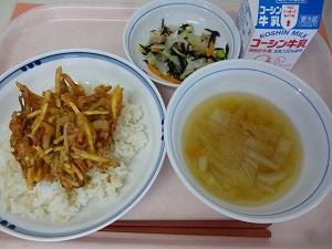 写真:9月15日の給食