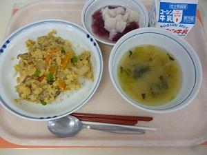 写真:6月24日の給食