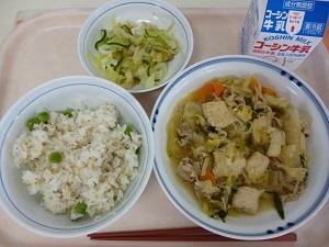 写真:5月10日の給食