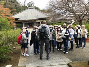 写真:了仙寺へ