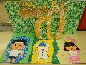 写真:児童の作った装飾1