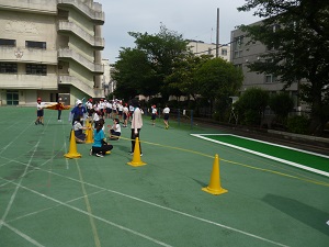 写真:運動会準備の様子2