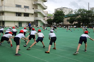 写真:運動会練習1