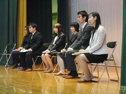 写真:離任式の様子1