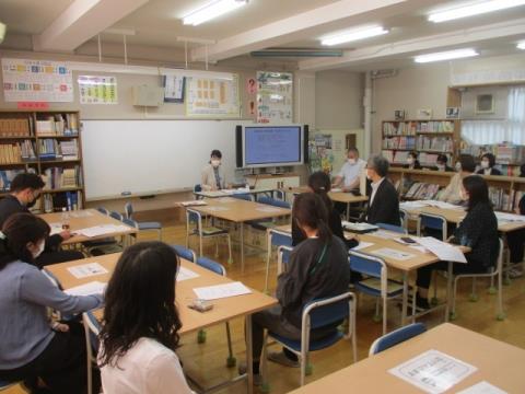 写真:道徳授業研修会