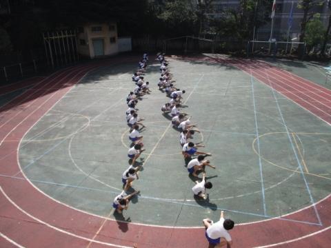 写真:運動会本番に向けて1