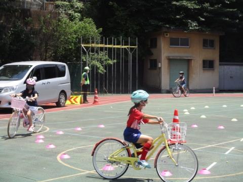 写真:4年自転車免許講習会