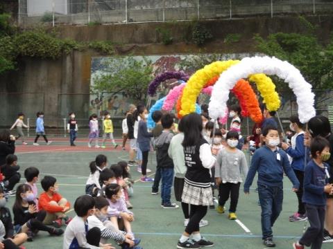 写真:1年生を迎える会1