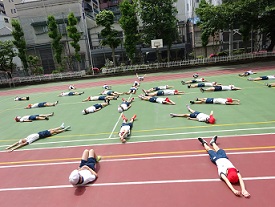 写真:運動会練習