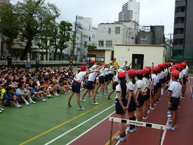 写真:連合運動会壮行会