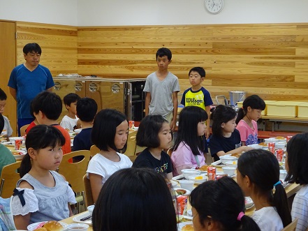 写真:朝食の様子