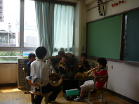写真:夏休み金管・打楽器教室1